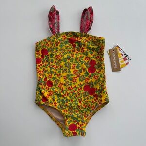 NWT Roller Rabbit Floral Toddler Swimsuit